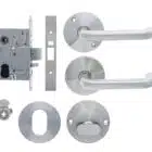 Carbine Longreach Entrance Round Rose Lever Kit Stainless Steel (CSM72-CRF136-C-T-SS) - Thumbnail Image 2