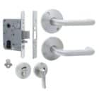 Carbine Longreach Privacy Disability Round Rose Lever Kit (CSM72-CRF136-IEM-DT-SS) - Thumbnail Image 1