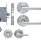 Carbine Longreach Privacy Disability Round Rose Lever Kit (CSM72-CRF136-IEM-DT-SS) - Thumbnail Image 2