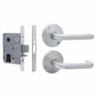 Carbine Longreach Passage Round Rose Lever Kit Stainless Steel (CSM72-CRF136-P-P-SS) - Thumbnail Image 1