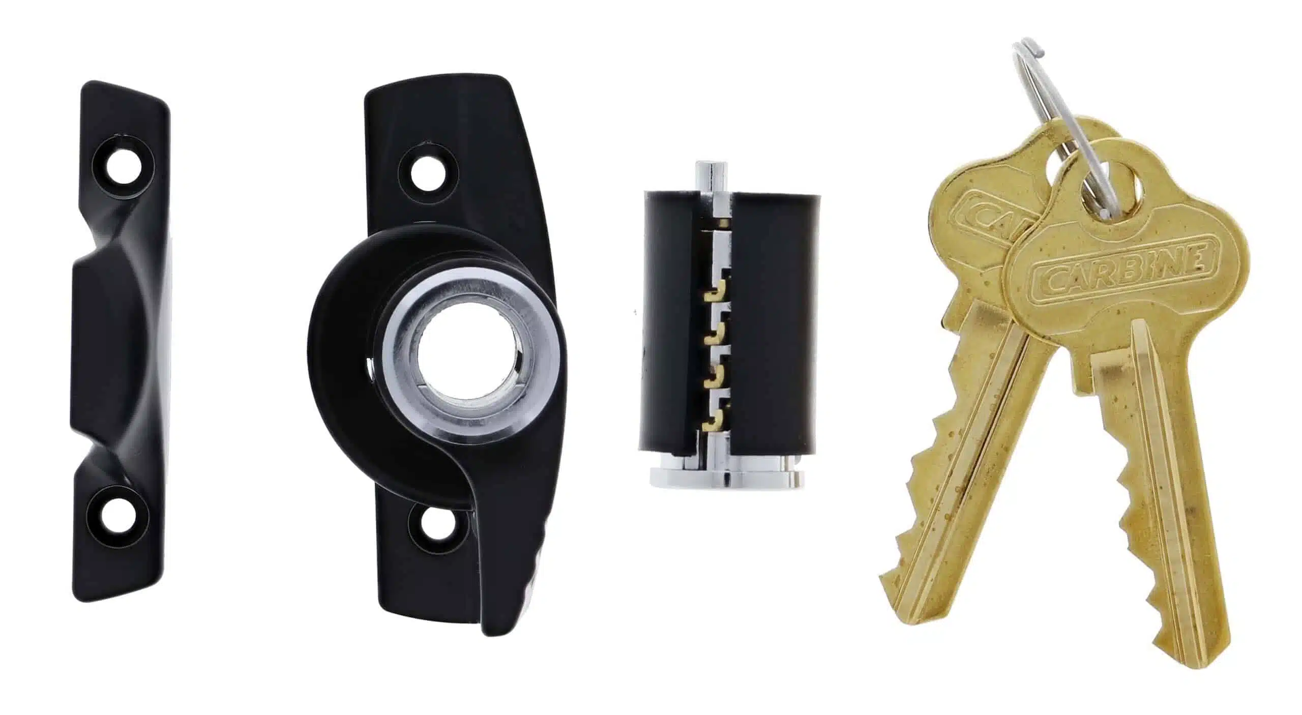 Carbine CSW Sash Window Lock Black - C4 Double-Hung Fastener (CSW-BL-C4-BP1) - Image 2