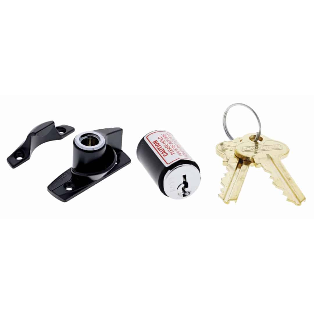 Carbine CSW Sash Window Lock Black - C4 Double-Hung Fastener (CSW-BL-C4-BP1) - Image 1