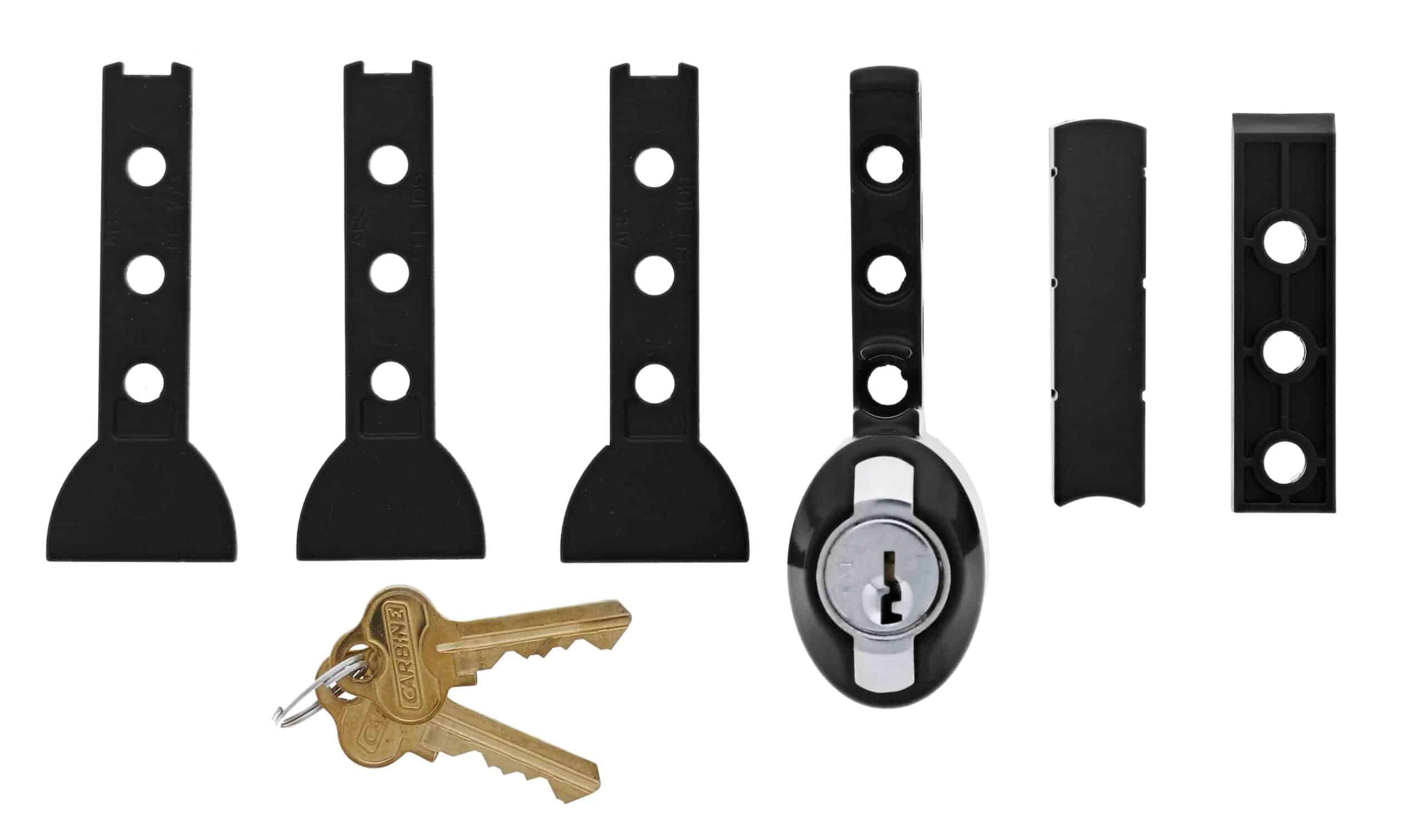 Carbine CVL Vent Lock Black - C4 Sliding Aluminium Window Lock (CVL-BL-C4) - Image 2