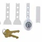 Carbine CVL Vent Lock White - C4 Sliding Aluminium Window Lock (CVL-WH-C4) - Thumbnail Image 2