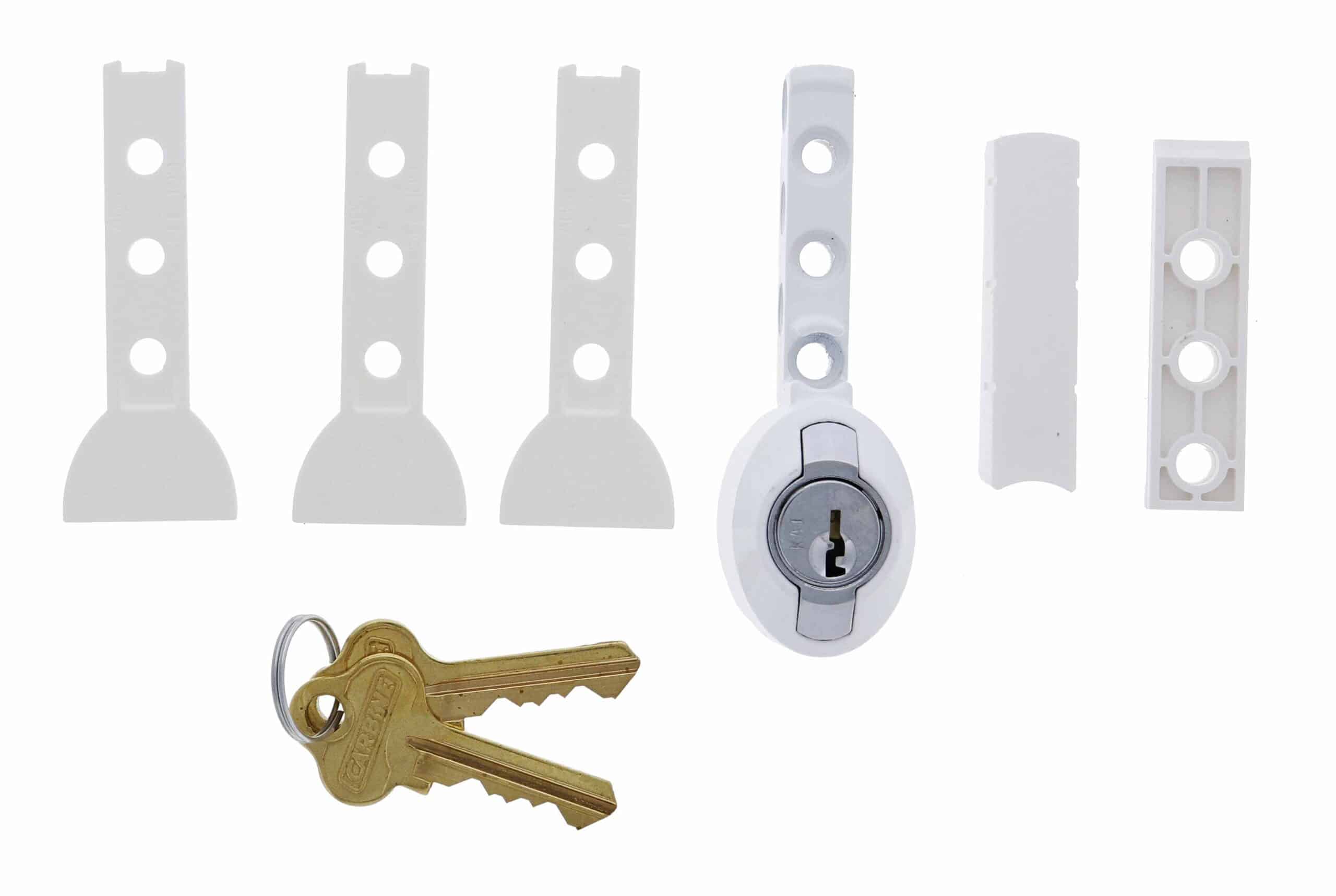 Carbine CVL Vent Lock White - C4 Sliding Aluminium Window Lock (CVL-WH-C4) - Image 2