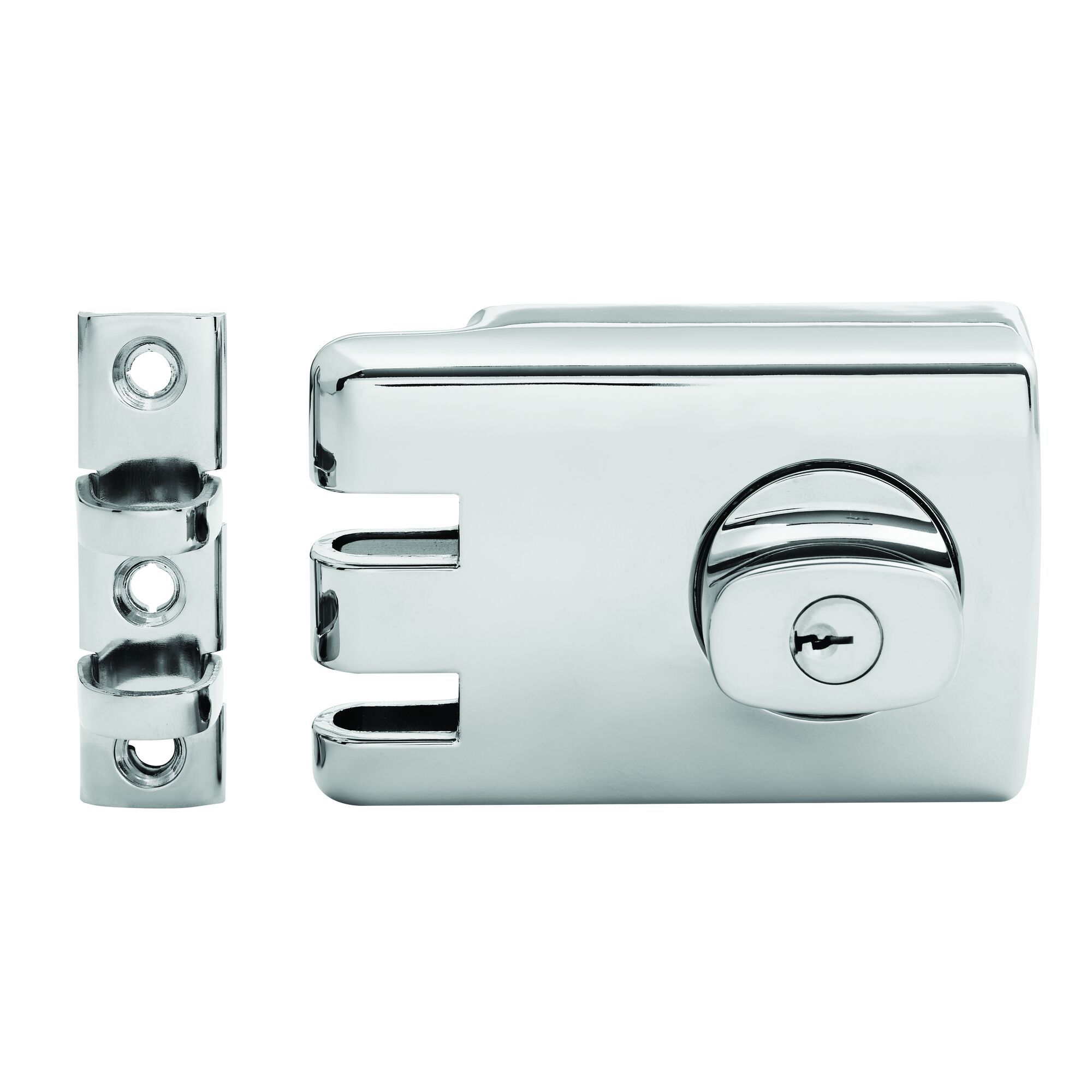 Lockwood 355 Double Cylinder Deadlock Chrome Plate - 60mm Anti-Jemmy Lock (355-NCPDP) - Image 1