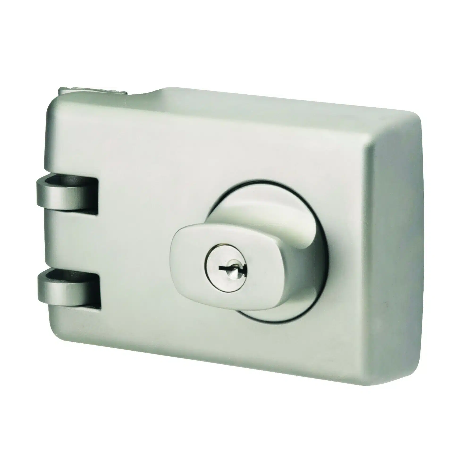 Lockwood 355 Double Cylinder Deadlock Satin Chrome Pearl - 60mm Rim Lock (355-NSP) - Image 1