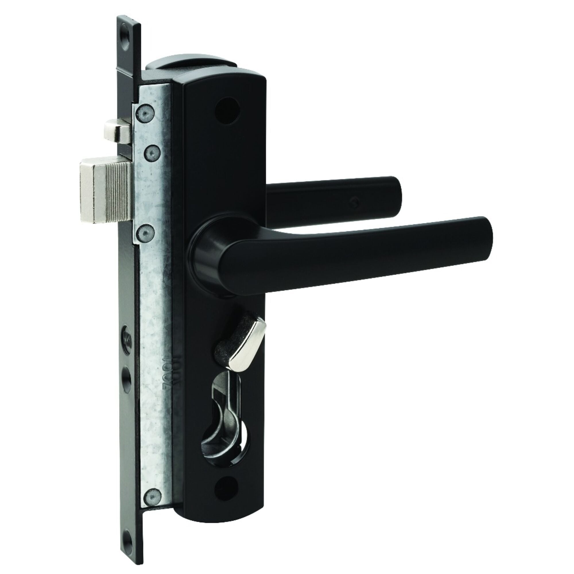 Whitco Tasman MK2 Hinged Security Door Lock Black - Less Cylinder (W892117) - Image 1
