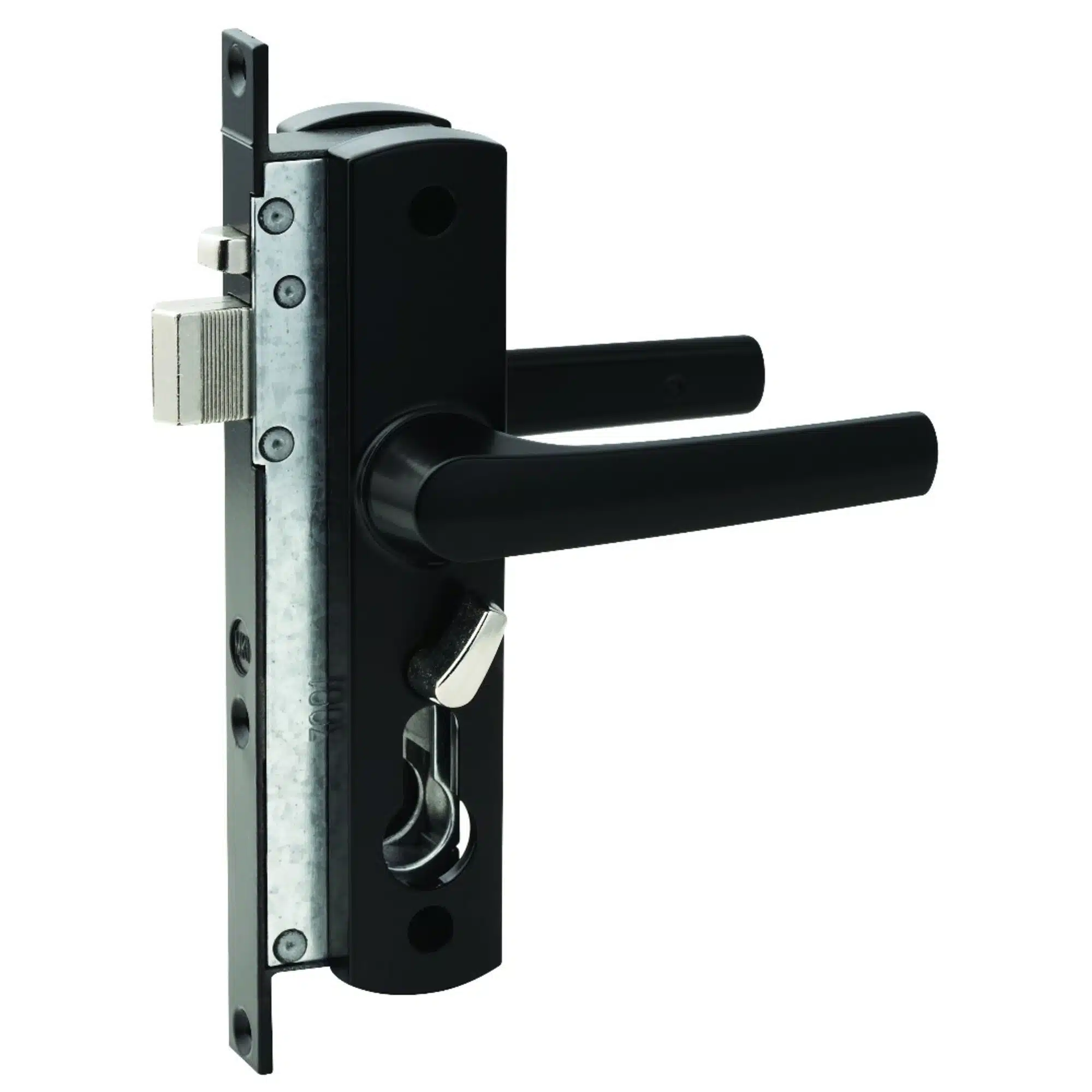 Whitco Tasman MK2 Hinged Security Door Lock Black - Less Cylinder (W892117) - Image 1