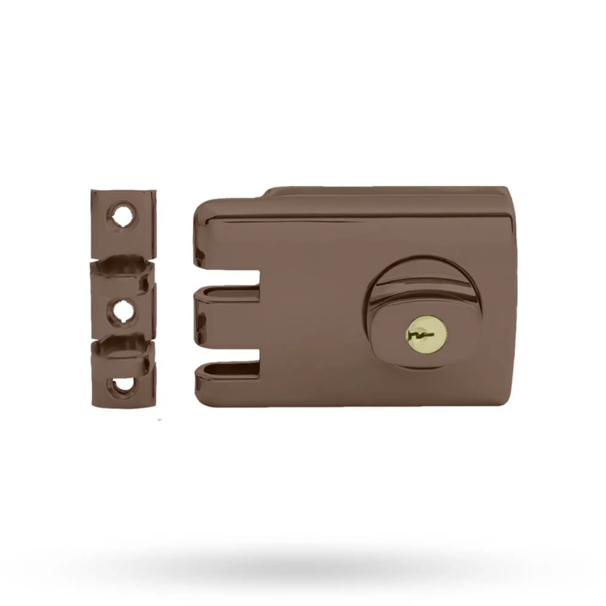 Lockwood 355 Double Cylinder Deadlock Brown - 60mm Anti-Jemmy Lock (355-NBRNDP) - Image 2