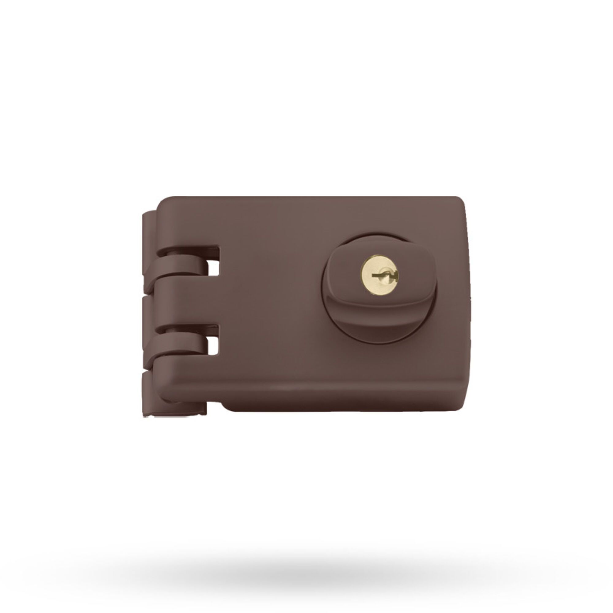 Lockwood 355 Double Cylinder Deadlock Brown - 60mm Anti-Jemmy Lock (355-NBRNDP) - Image 1