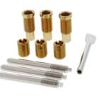 Carbine G10DS Dual Screw Sash Window Bolt - 3 Pack Brass With Key (G10DS) - Thumbnail Image 1
