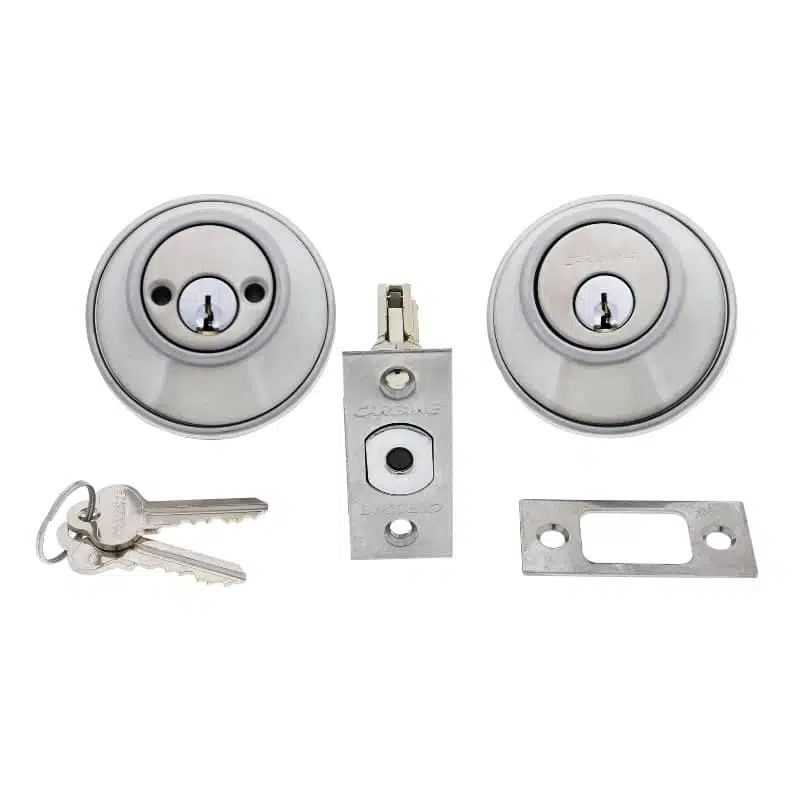 LB2011, carbine lb2 double sided deadbolt, carbine lb2 deadbolt, carbine double cylinder deadbolt, residential double sided deadbolt, 65mm rose deadbolt, dual cylinder deadbolt, carbine c4 deadbolt australia
