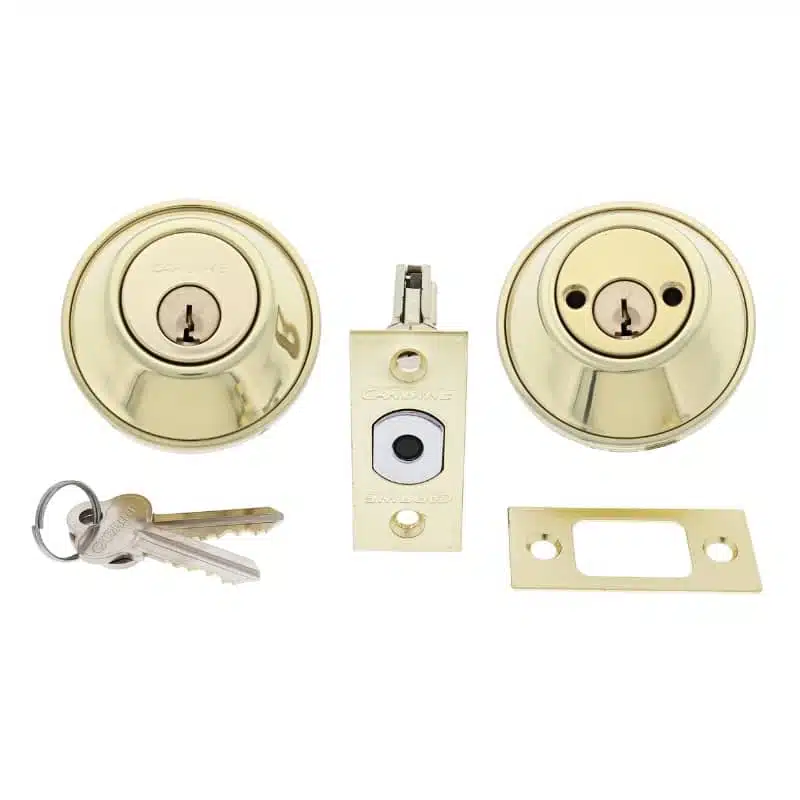 LB2111, carbine lb2 double sided deadbolt, carbine lb2 deadbolt, carbine double cylinder deadbolt, residential double sided deadbolt, 65mm rose deadbolt, dual cylinder deadbolt, carbine c4 deadbolt australia