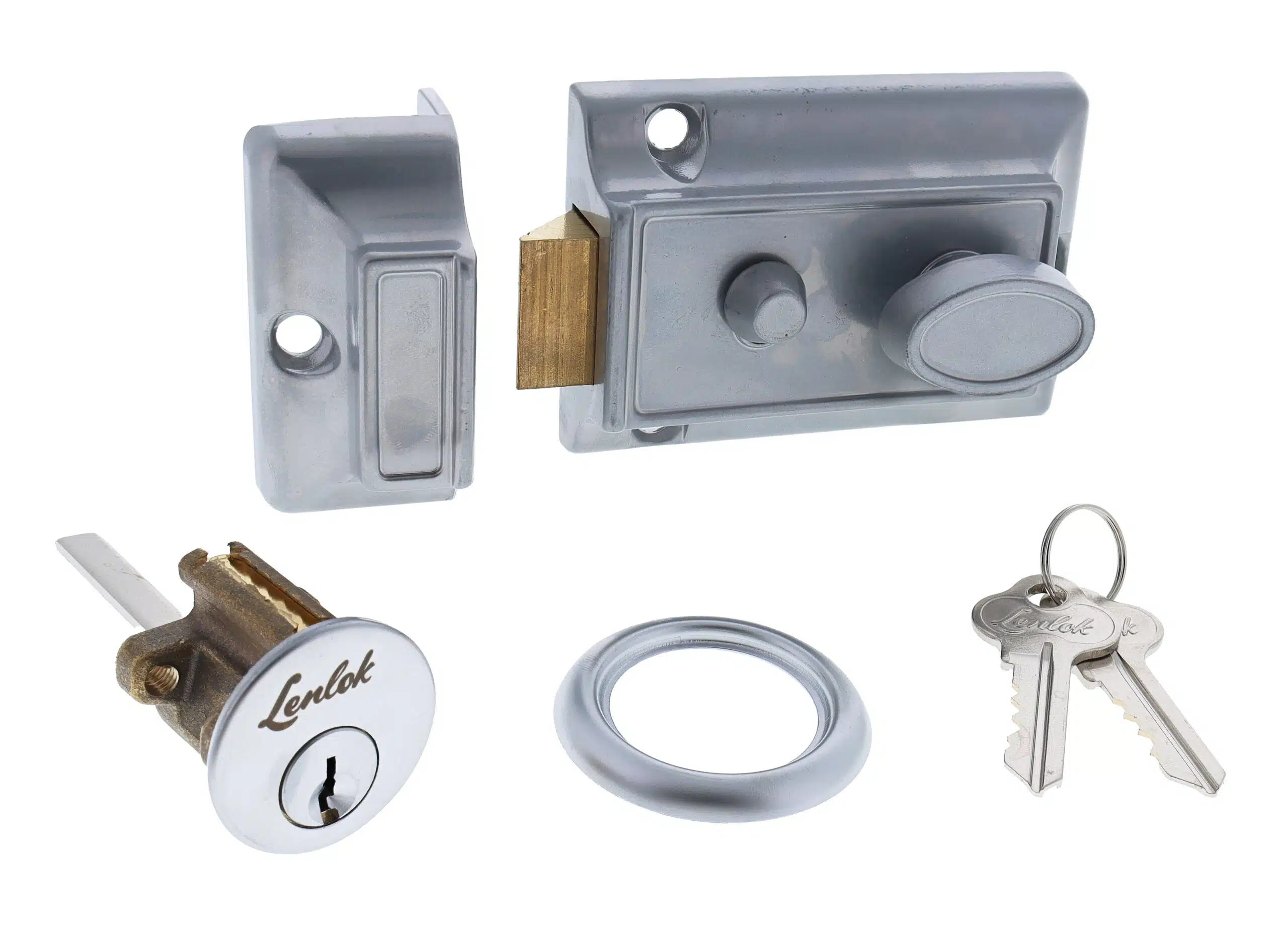 Lenlok LNL Nightlatch Silver - Image 3