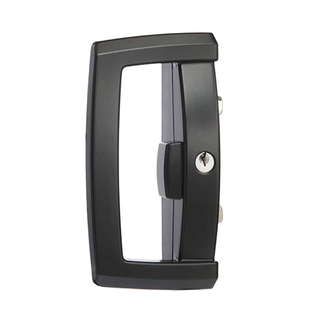 Lockwood Onyx Sliding Patio Door Lock Black - Double Cylinder Twin Beak (9A1A2/5PBLK) - Image 1