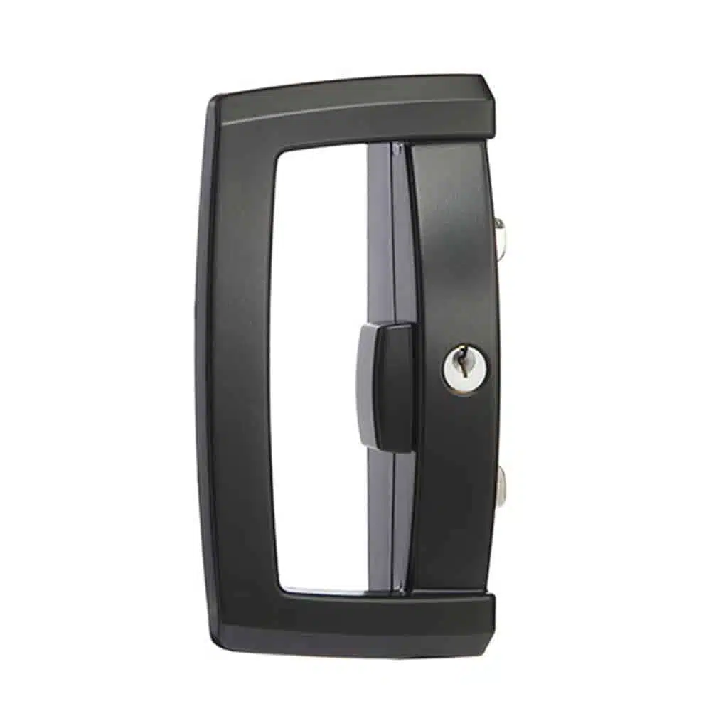 Lockwood Onyx Sliding Patio Door Lock Black - Double Cylinder Twin Beak (9A1A2/5PBLK) - Image 1