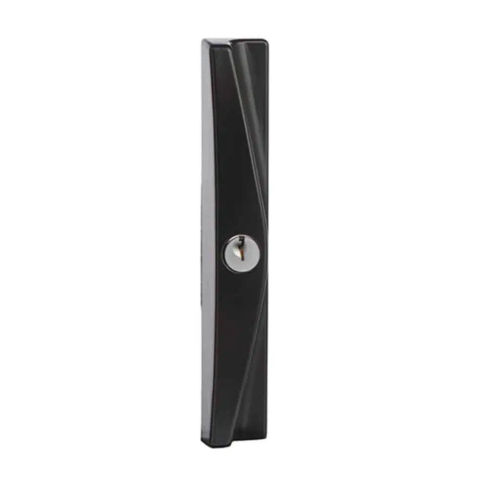 Lockwood Onyx Sliding Patio Door Lock Black - Double Cylinder Twin Beak (9A1A2/5PBLK) - Image 3
