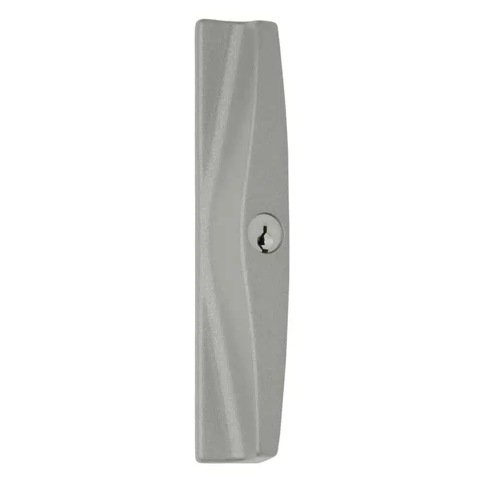 Lockwood Onyx Silver Sliding Patio Door Lock - Double Cylinder Twin Beak (9A1A2/5PSIL) - Image 3