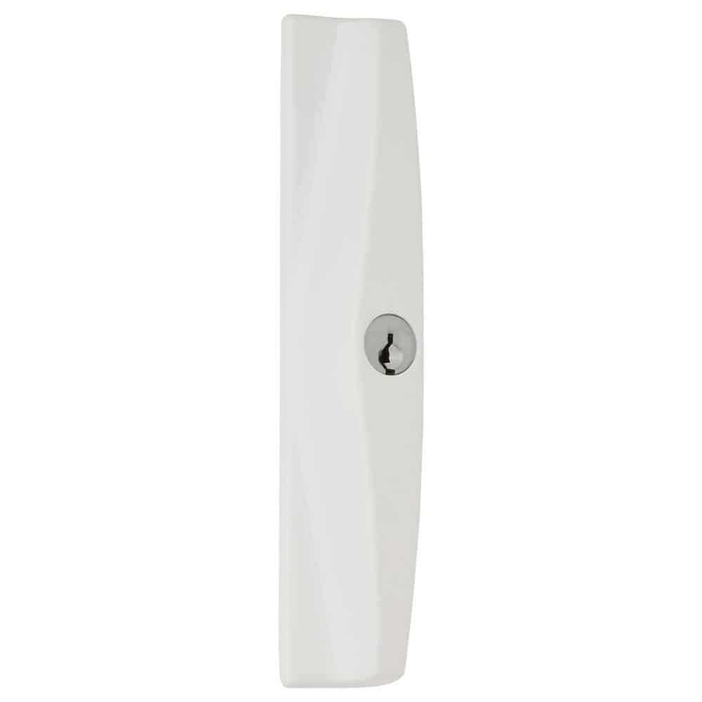 Lockwood Onyx White Sliding Patio Door Lock - Double Cylinder Twin Beak (9A1A2/5PWH) - Image 3
