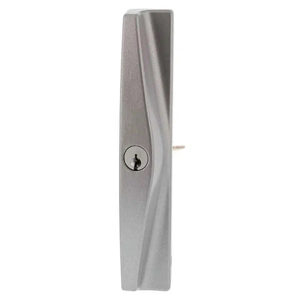 Lockwood Onyx Slim Pull Silver Sliding Patio Door Lock - Double Cylinder (9A3A2/5PSIL) - Image 3