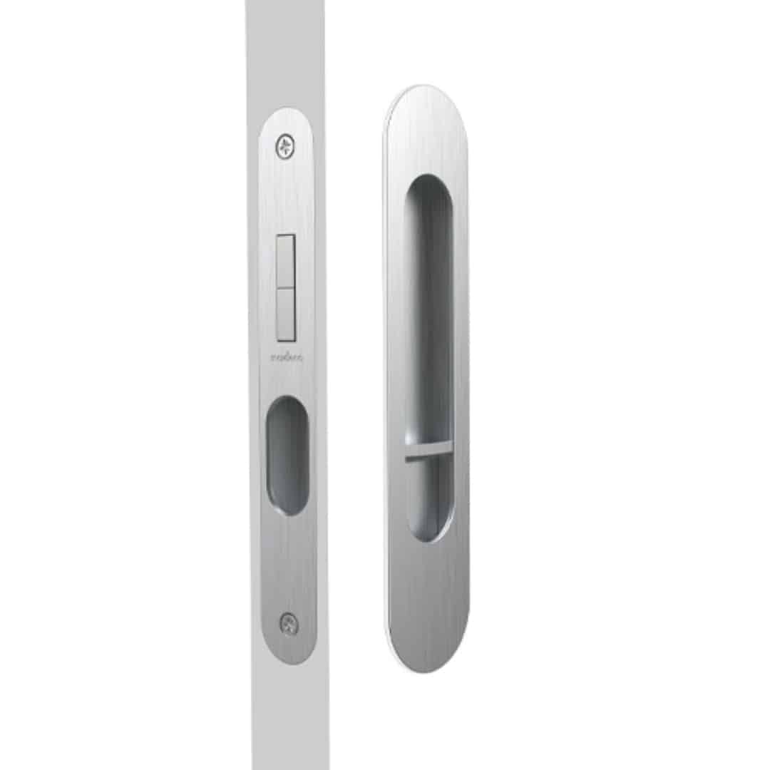 Mardeco M Series Round Privacy Set Brushed Satin Chrome - Cavity Lock (MSC-9004-SET-BSC) - Image 1