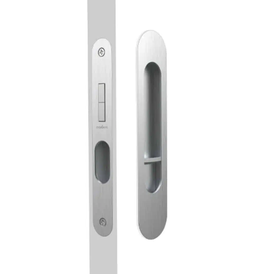 Mardeco M Series Round Privacy Set Brushed Satin Chrome - Cavity Lock (MSC-9004-SET-BSC) - Image 1