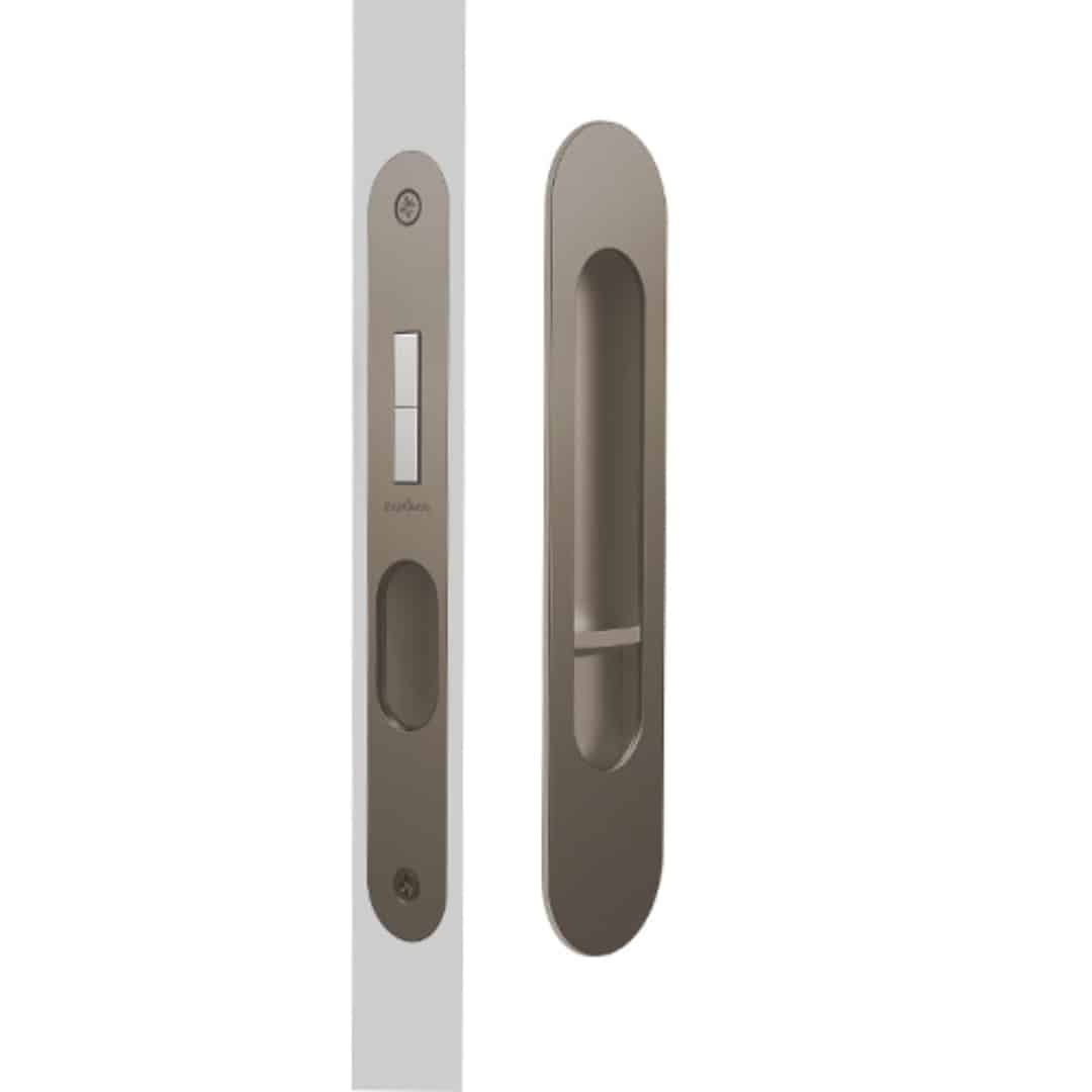 Mardeco M Series Round Privacy Set Bronze - 250mm Cavity Sliding Lock (MSC-9004-SET-BZ) - Image 1