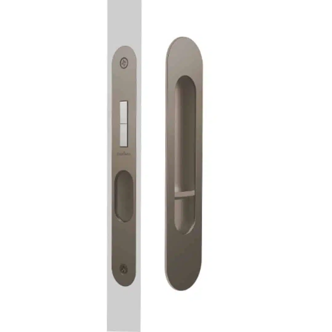 Mardeco M Series Round Privacy Set Bronze - 250mm Cavity Sliding Lock (MSC-9004-SET-BZ) - Image 1