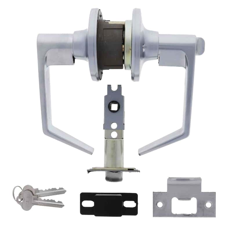 Carbine Rosehill Series Commercial Leverset CEL-RH Satin Chrome finish lock full kit