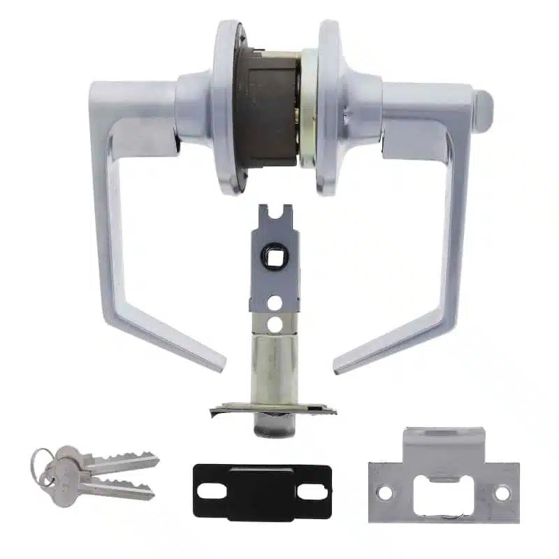 Carbine Rosehill Series Commercial Leverset CEL-RH Satin Chrome finish lock full kit