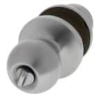 Carbine 4000 Sandown entrance lockset in satin stainless steel with 75mm rose and C4 keyway