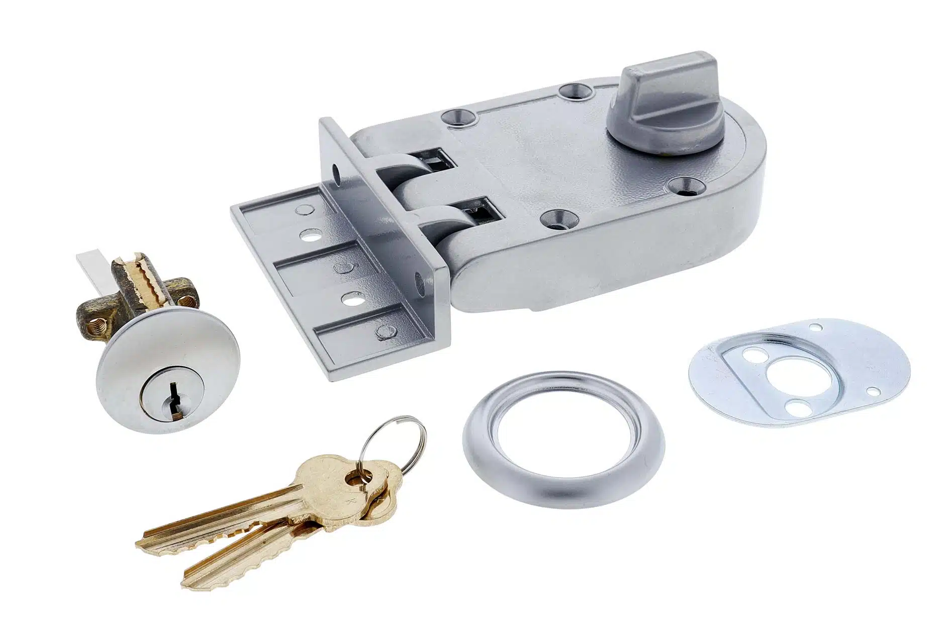 Lenlok S203 Single Cylinder Anti-Jemmy Deadlock Satin Chrome - 60mm Backset (S203SC) - Image 3
