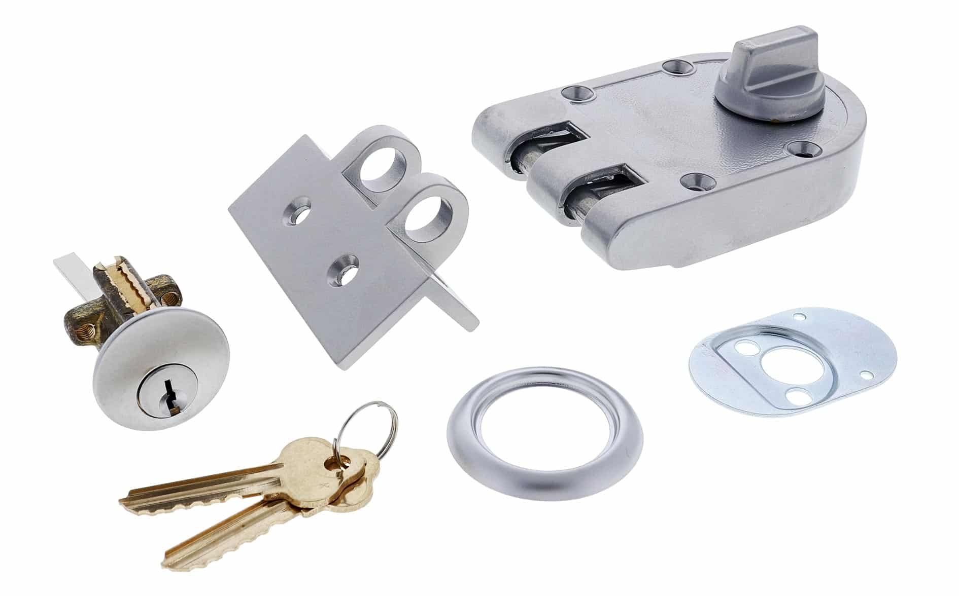 Lenlok S203 Single Cylinder Anti-Jemmy Deadlock Satin Chrome - 60mm Backset (S203SC) - Image 4