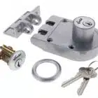 Lenlok S205 Double Cylinder Anti-Jemmy Deadlock Satin Chrome - 60mm Backset (S205SC) - Thumbnail Image 3