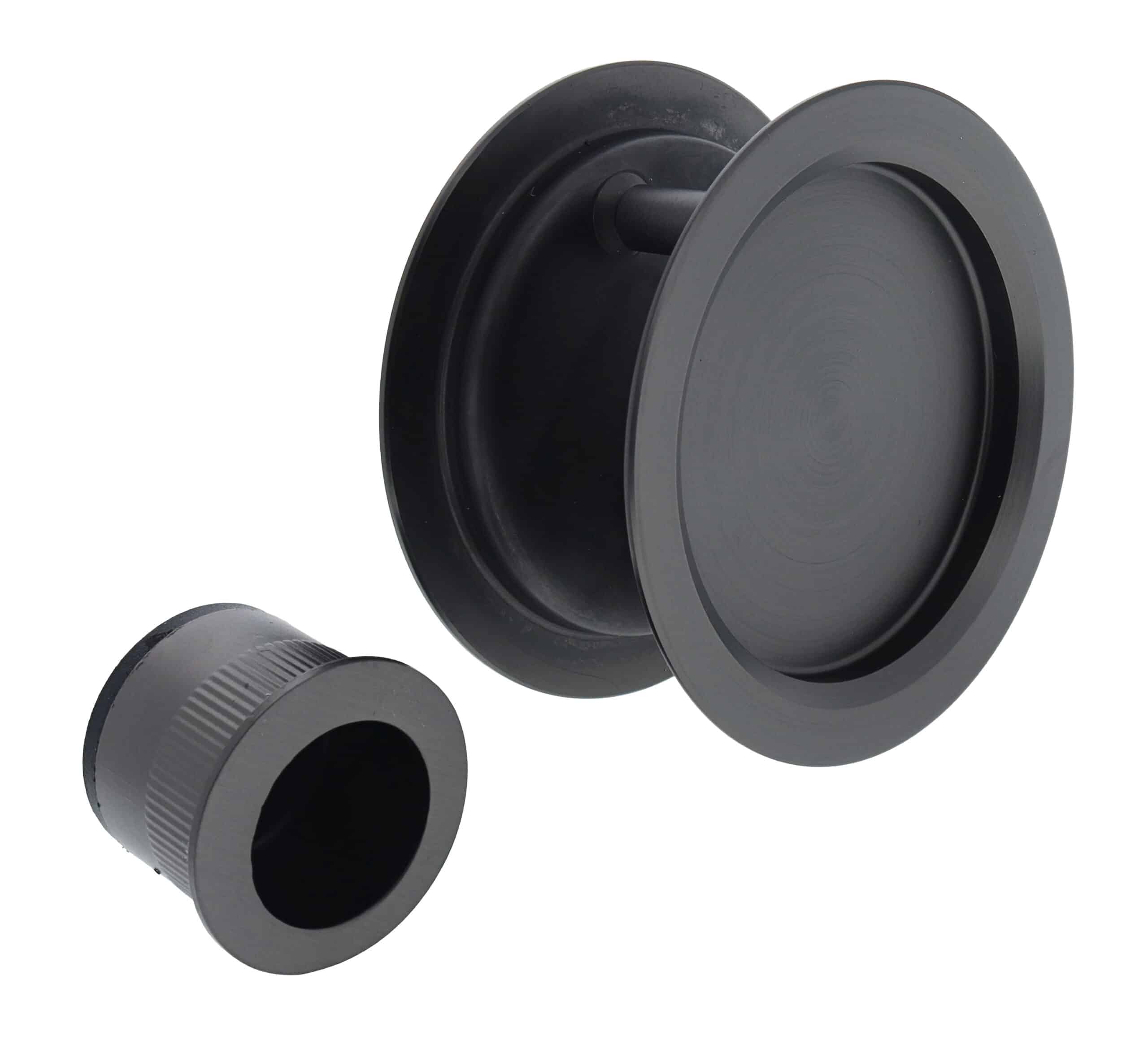 Nidus SCD Cavity Sliding Door Round Passage Set - Graphite Grey (SCD-PAS-RD-GG) - Image 1