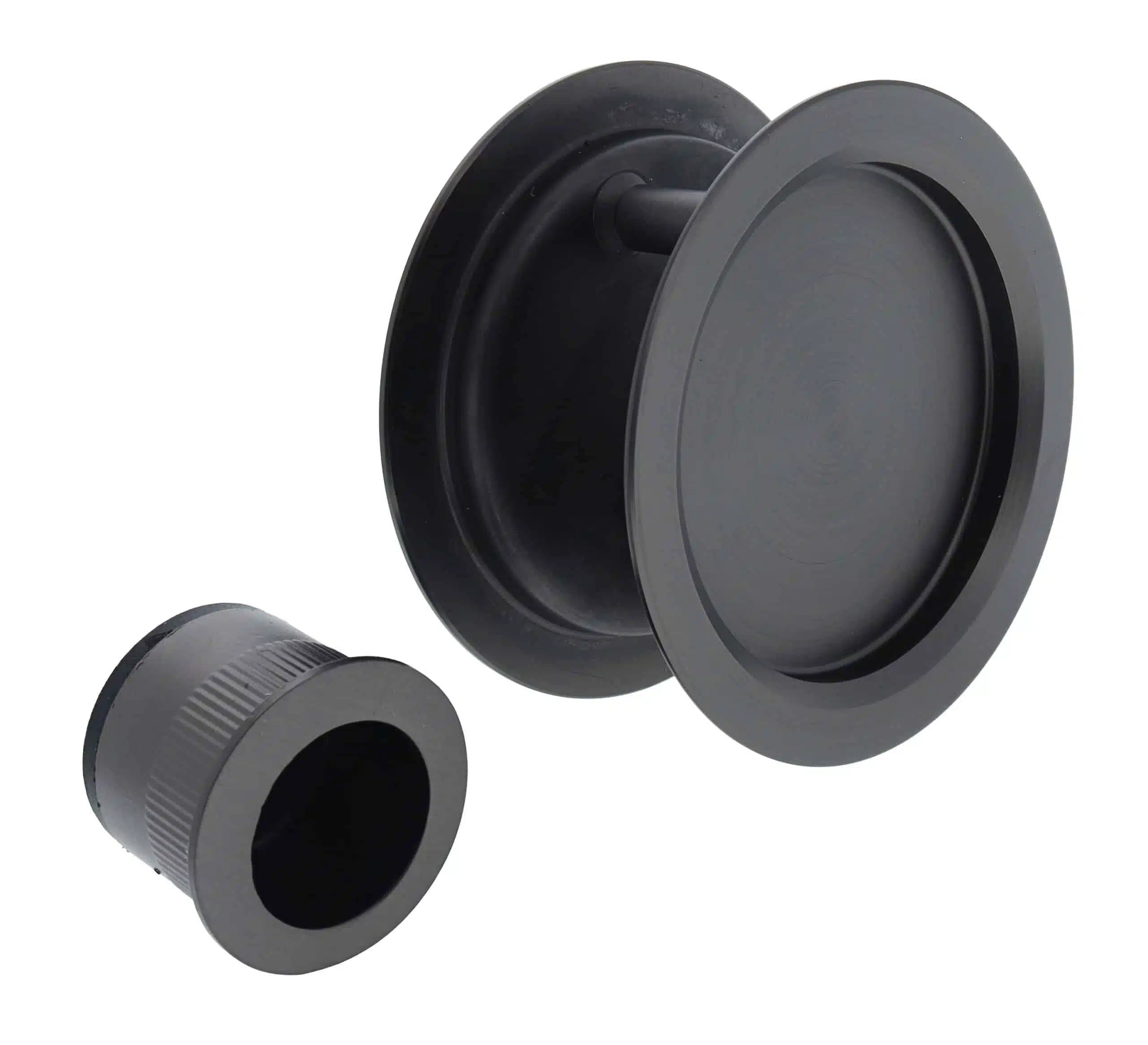 Nidus SCD Cavity Sliding Door Round Passage Set - Graphite Grey (SCD-PAS-RD-GG) - Image 1