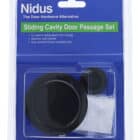 Nidus SCD Cavity Sliding Door Round Passage Set - Matte Black (SCD-PAS-RD-MB) - Thumbnail Image 4