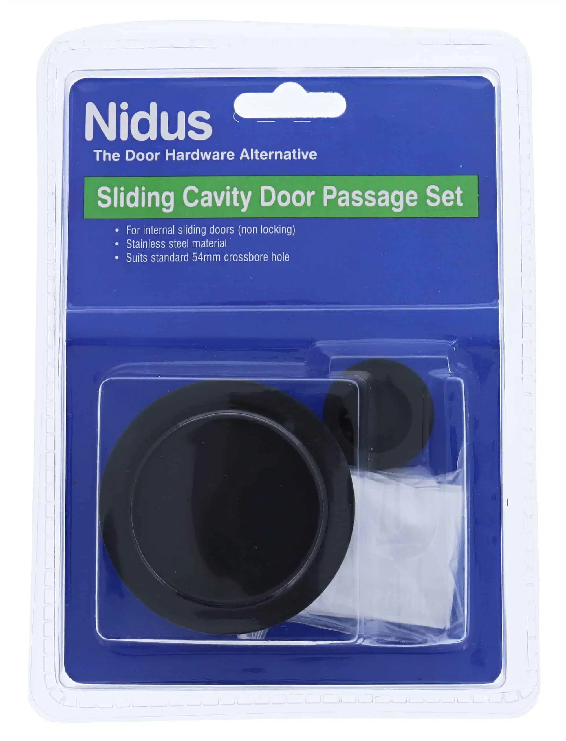 Nidus SCD Cavity Sliding Door Round Passage Set - Matte Black (SCD-PAS-RD-MB) - Image 4