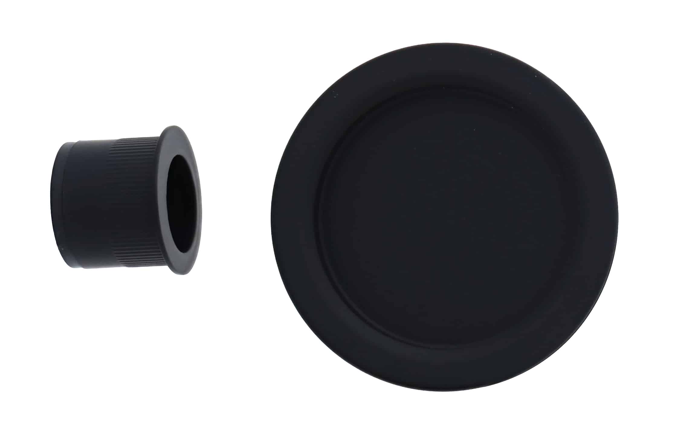 Nidus SCD Cavity Sliding Door Round Passage Set - Matte Black (SCD-PAS-RD-MB) - Image 2