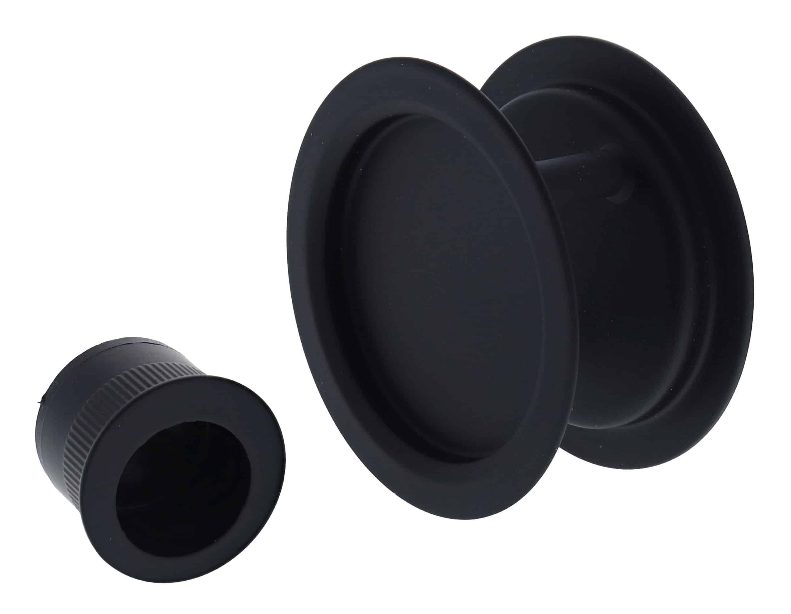 Nidus SCD Cavity Sliding Door Round Passage Set - Matte Black (SCD-PAS-RD-MB) - Image 3