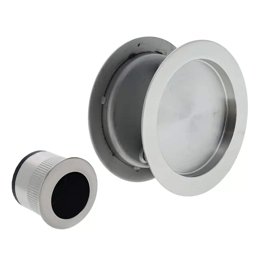 Nidus SCD Cavity Sliding Door Round Passage Set - Polished Stainless (SCD-PAS-RD-PSS) - Image 1