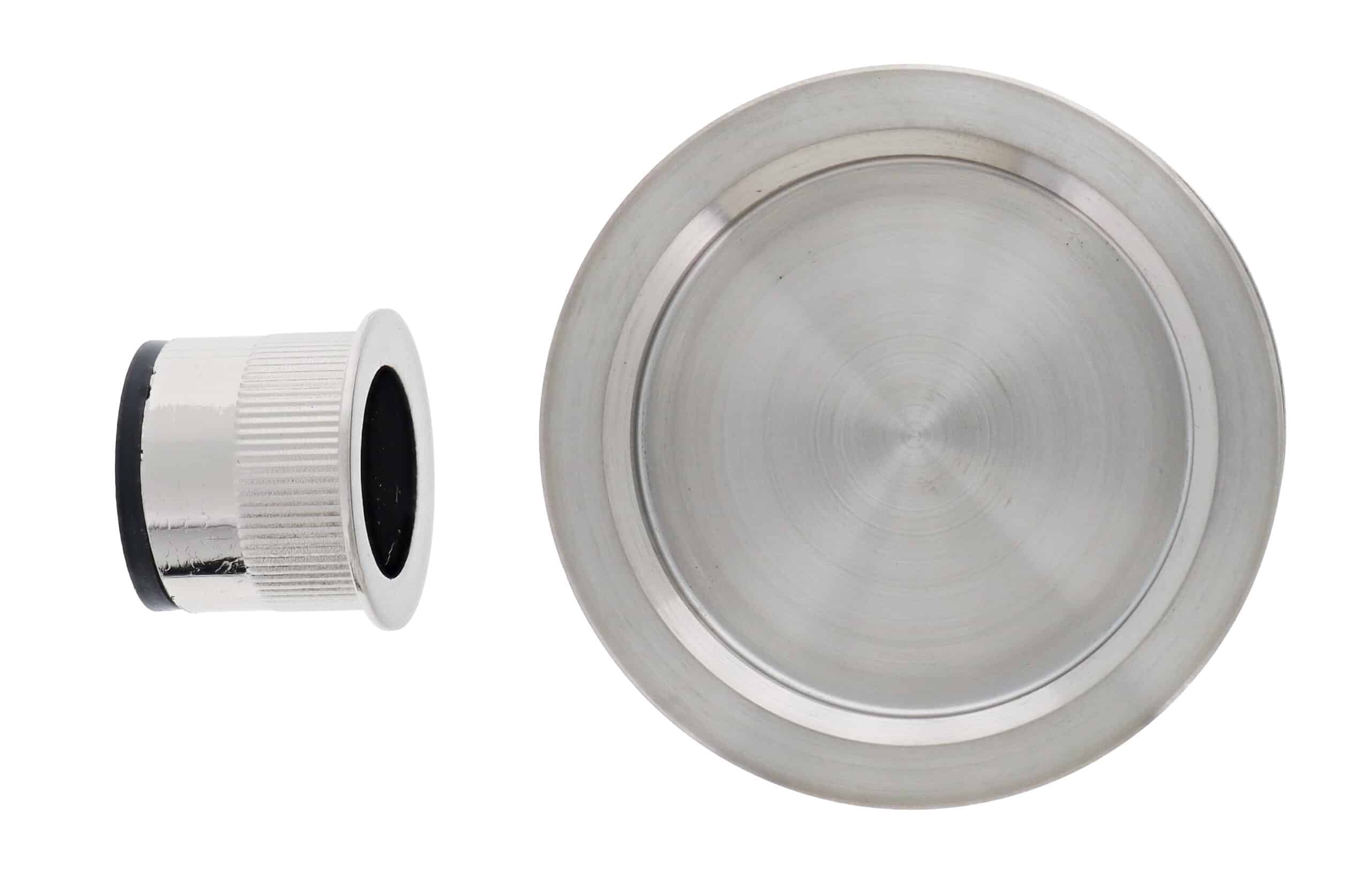 Nidus SCD Cavity Sliding Door Round Passage Set - Brushed Stainless Steel (SCD-PAS-RD-SS) - Image 2