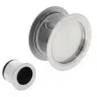 Nidus SCD Cavity Sliding Door Round Passage Set - Brushed Stainless Steel (SCD-PAS-RD-SS) - Thumbnail Image 1
