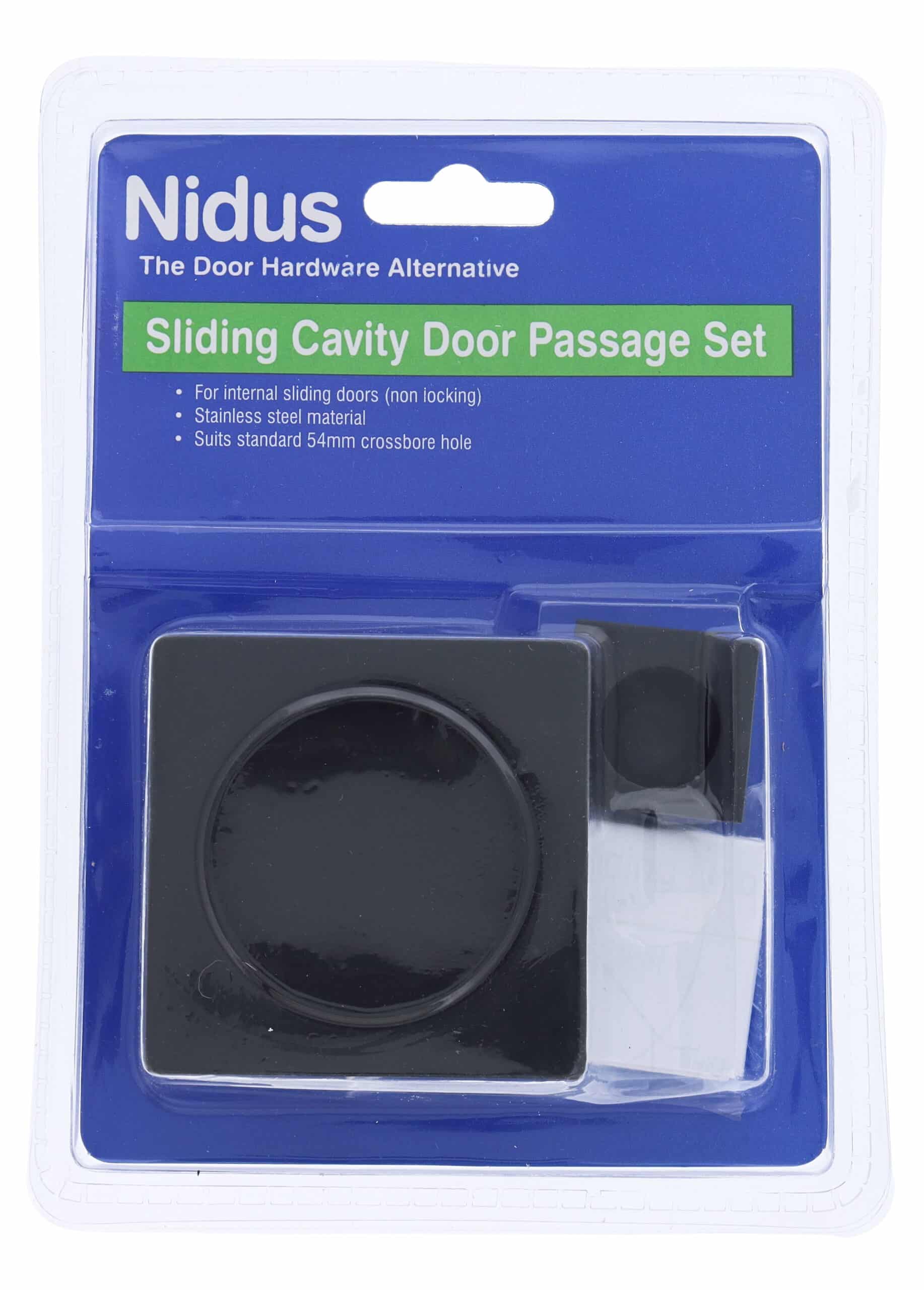 Nidus SCD Cavity Sliding Square Passage Set - Matte Black (SCD-PAS-SQ-MB) - Image 2