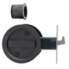 Nidus SCD Cavity Sliding Door Lock Round Privacy - Graphite Grey (SCD-PRI-RD-GG) - Thumbnail Image 1