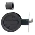 Nidus SCD Cavity Sliding Door Lock Round Privacy - Graphite Grey (SCD-PRI-RD-GG) - Thumbnail Image 1