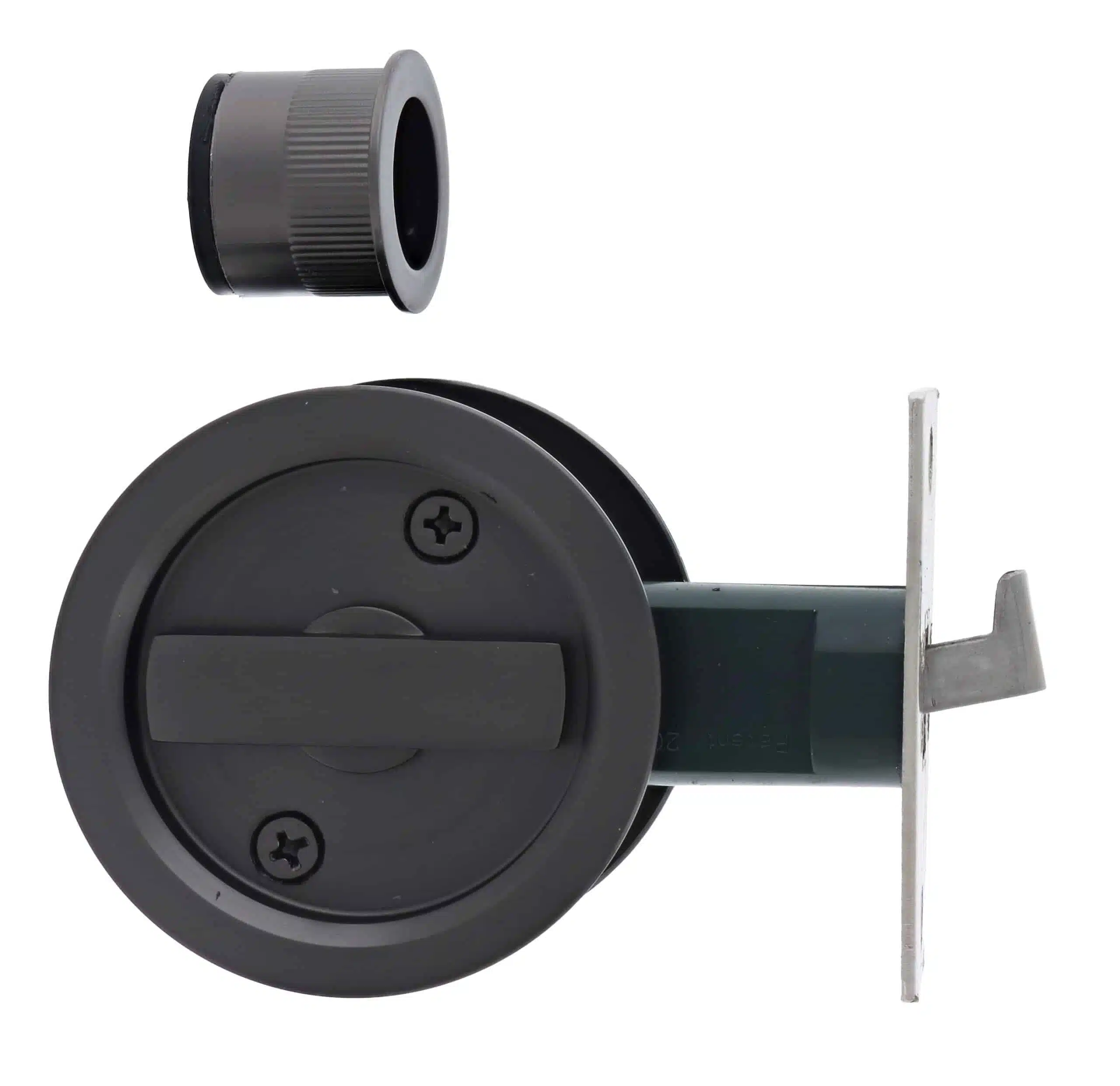 Nidus SCD Cavity Sliding Door Lock Round Privacy - Graphite Grey (SCD-PRI-RD-GG) - Image 1