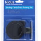 Nidus SCD Cavity Sliding Door Lock Round Privacy - Matte Black (SCD-PRI-RD-MB) - Thumbnail Image 2