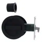 Nidus SCD Cavity Sliding Door Lock Round Privacy - Matte Black (SCD-PRI-RD-MB) - Thumbnail Image 1